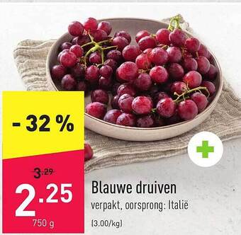 ALDI Blauwe Druiven aanbieding