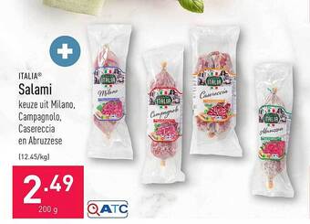 ALDI Italia Salami aanbieding