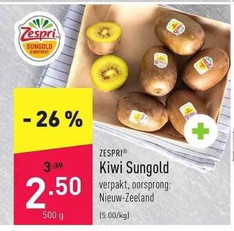ALDI Zespri Kiwi Sungold aanbieding
