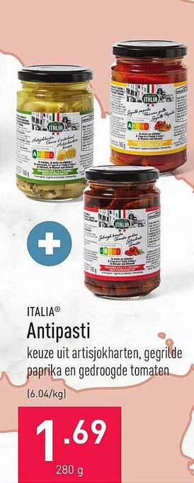 ALDI Italia Antipasti aanbieding