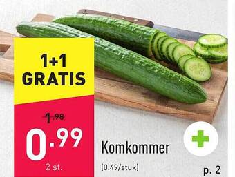 ALDI Komkommer aanbieding
