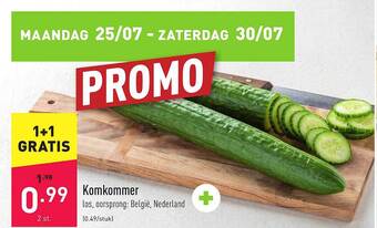 ALDI Komkommer aanbieding