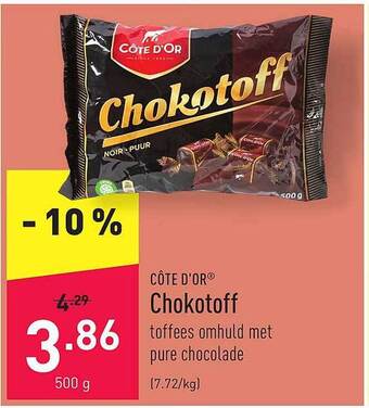 ALDI Cote D'or Chokotoff aanbieding