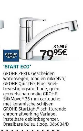 HandyHome Grohe 'start Eco' aanbieding