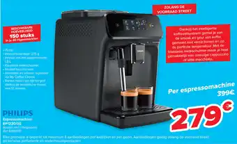 Carrefour Philips Espressomachine EP1220/00 aanbieding