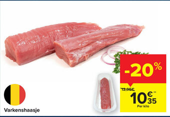 Carrefour Varkenshaasje per kilo aanbieding