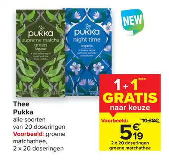 Carrefour Pukka Thee aanbieding