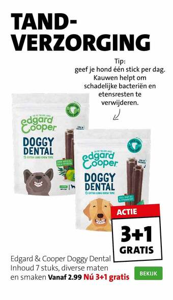 Intratuin Edgard & Cooper Doggy Dental aanbieding