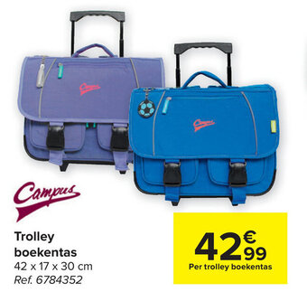 Campus Trolley boekentas 42 x 17 x 30 cm