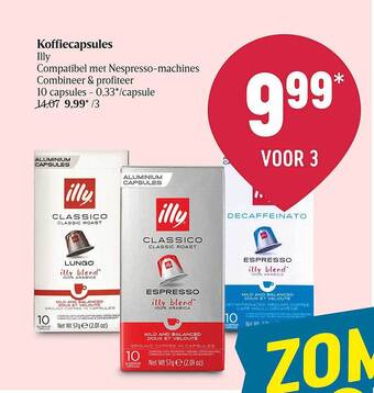 Delhaize Koffiecapsules Illy aanbieding