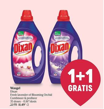 Delhaize Wasgel Dixan aanbieding