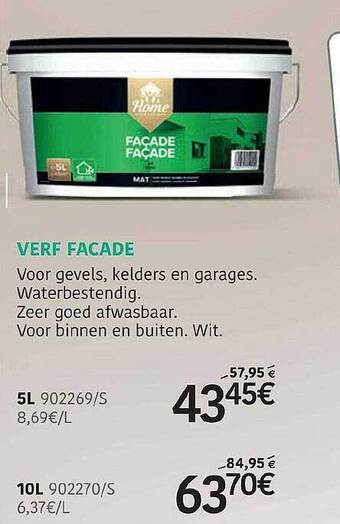 HandyHome Verf Facade aanbieding