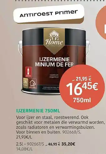 Ijzermenie 750ml Home Decoration