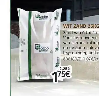 HandyHome Wit Zand 25kg aanbieding