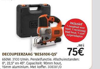 HandyHome Decoupeerzaag 'bes610k-qs' Black+decker aanbieding
