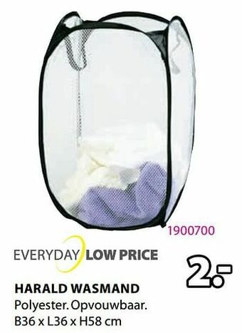 Jysk Harald wasmand aanbieding