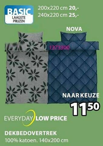 Jysk Dekbedovertrek nova aanbieding