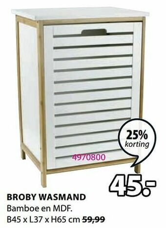 Jysk Broby wasmand aanbieding