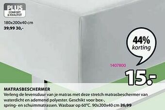 Jysk Matrasbeschermer aanbieding