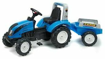 Landini Powermondial 115 tractor met trailer