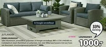 Jysk Vemb loungeset aanbieding