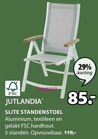 Jysk Slite standenstoel aanbieding