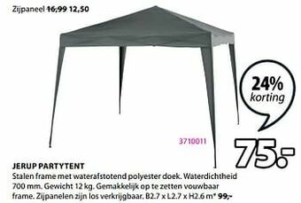 Jysk Jerup partytent aanbieding
