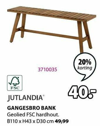 Jysk Gangesbro bank aanbieding
