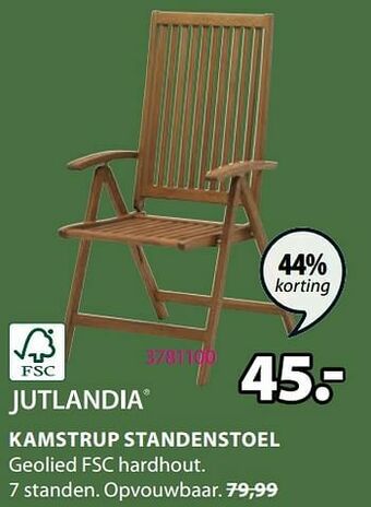 Jysk Kamstrup standenstoel aanbieding