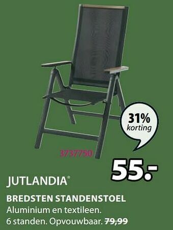 Jysk Bredsten standenstoel aanbieding