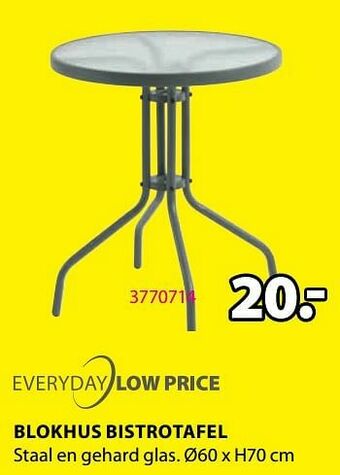 Jysk Blokhus bistrotafel aanbieding