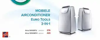 Mobiele Airconditioner Euro Tools 3in1