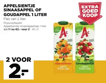 Jumbo Appelsientje Sinaasappel of Goudappel 1 Liter aanbieding