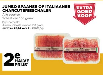 Jumbo Spaanse Of Italiaanse Charcuterieschalen