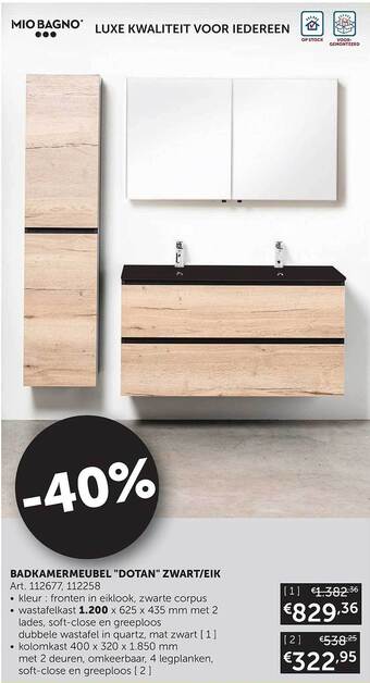 Zelfbouwmarkt Badkamermeubel aanbieding