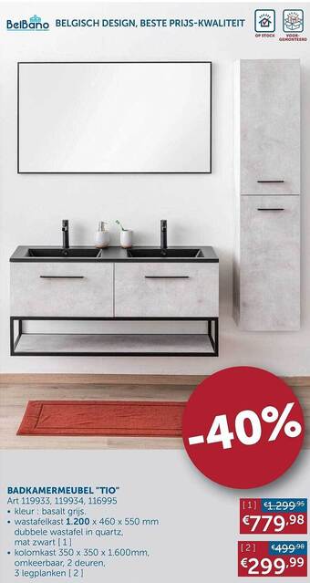 Zelfbouwmarkt Badkamermeubel aanbieding