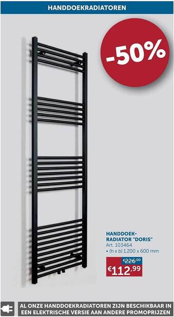 Zelfbouwmarkt Handdoek-radiator aanbieding