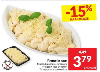 Penne in saus
