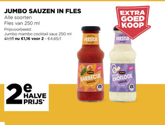Jumbo Jumbo sauzen in fles aanbieding
