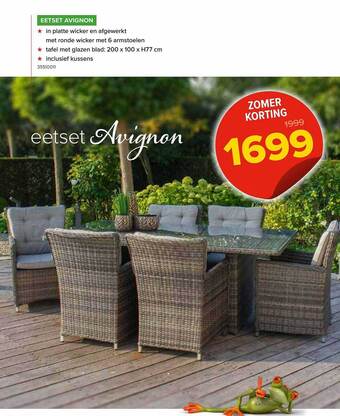 Euroshop Eetset Avignon aanbieding
