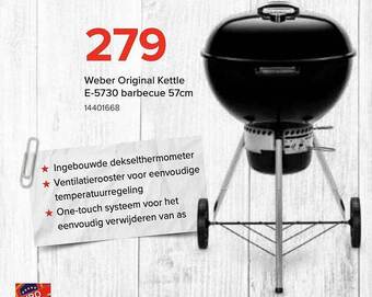 Euroshop Weber Original Kettle E-5730 Barbecue 57cm aanbieding