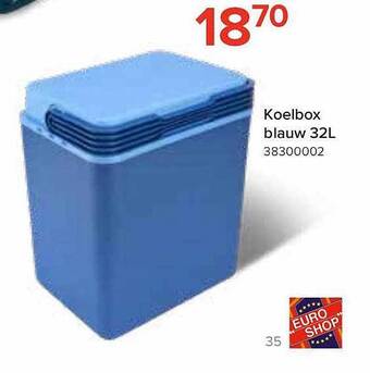 Euroshop Koelbox Blauw 32l aanbieding