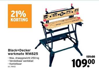 GAMMA Black+decker Workmate Wm825 21% Korting aanbieding