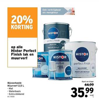 GAMMA Muurverf 2.5l aanbieding
