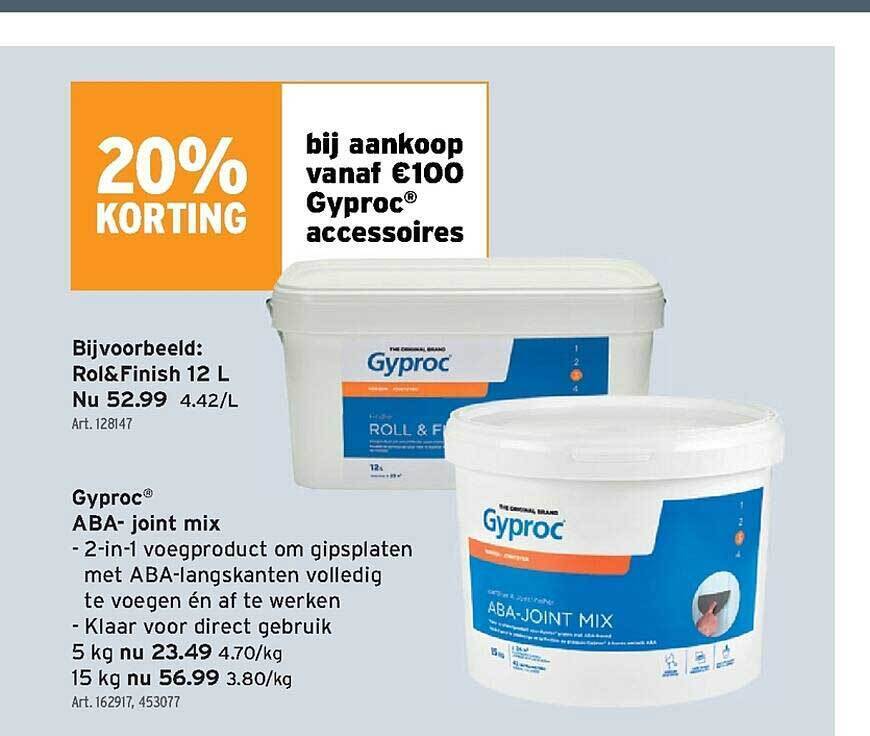 Gyproc Aba Joint Mix promotie bij GAMMA