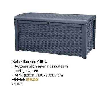GAMMA Keter Borneo 415l aanbieding