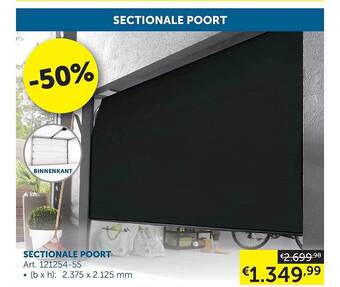 Zelfbouwmarkt Sectionale Poort aanbieding