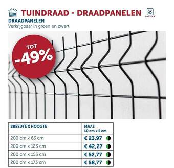 Zelfbouwmarkt Draadpanelen aanbieding