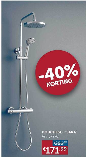 Zelfbouwmarkt Doucheset aanbieding