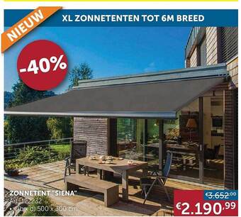 Zelfbouwmarkt Zonnetent aanbieding